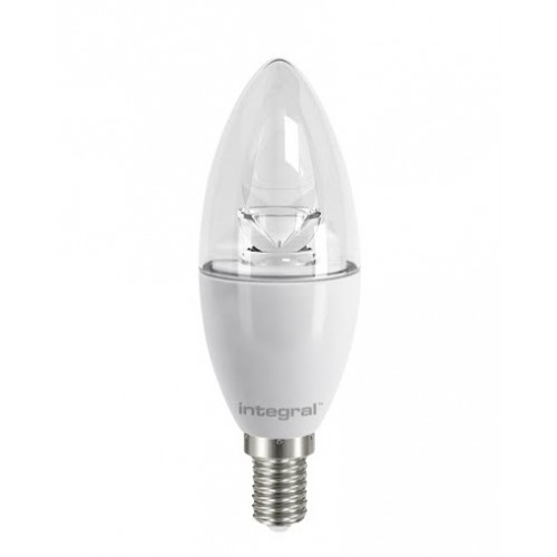 E14 540Lumens 6W eq. to 40W 5000k 80cri 240° Clear - Lamps