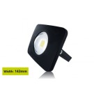 Compact-Tough Floodlight, IP65, 30W, 3000Lumens, 4000K, Beam Angle 110°, CRI>80, Black paint, Clear lens