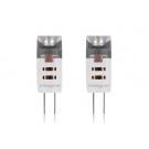 Twin Pack G4 1.5W (10W) 2700K 80lm Non-Dimmable 320 deg Beam Angle