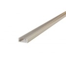 1M Thin Surface Mounted Aluminium Profile for Strips, Clear diffuser (cover) included