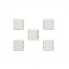 IP33 Connectors (5 pcs) for RGB Strip - Block Connector for 10mm width RGB strips. Attach RGB strip to each connector end.