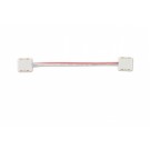 LED Strip IP33 2-way Connectors (5 pcs) - Both connector ends joined by wire for 10mm width 24V strips (2835 SMD)