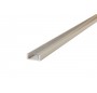 1M Thin Surface Mounted Aluminium Profile for Strips, Clear diffuser (cover) included